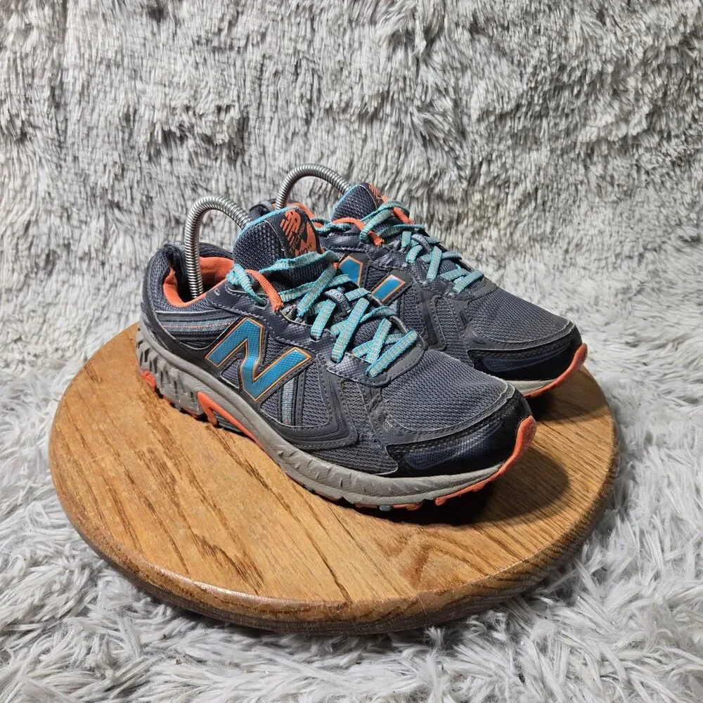 New Balance Womens 410 V5 WT410 Blue Trail Running Sneakers Wide Width Size 9-10